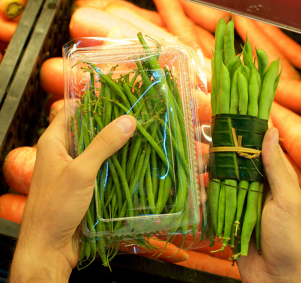 [Translate to French:] Duurzaam groenten verpakken